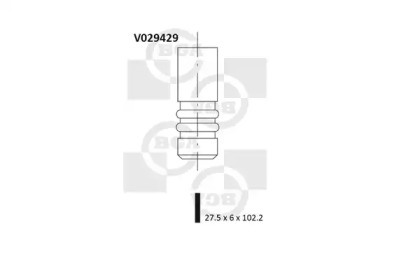 Клапан випускний v029429 bga