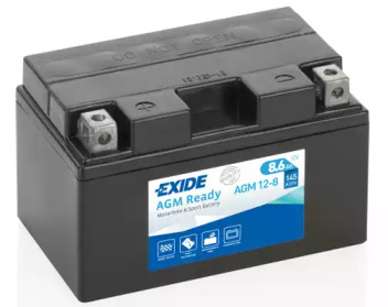 Акумулятор залитий та заряджений AGM 8,6Ah 145A agm128 exide