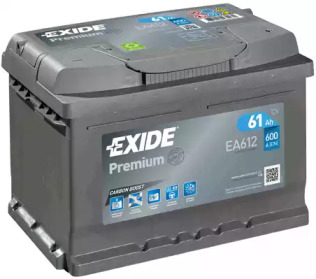 АКБ 6СТ-61 R+ (пт600) (необслуж) (низкий) Premium Exide ea612 exide