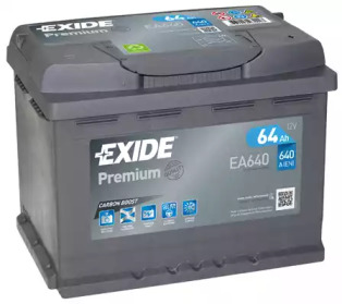 АКБ 6СТ-64 R+ (пт640) (необслуж) Premium Exide ea640 exide