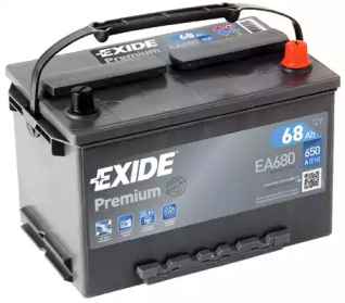 Стартерна батарея (акумулятор) ea680 exide