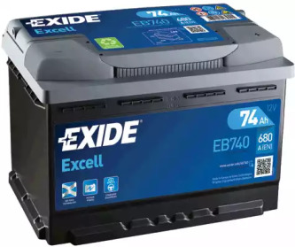 АКБ 6СТ-74 R+ (пт680) (необслуж) EXCELL Exide eb740 exide