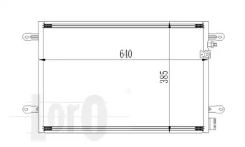 Радіатор кондиціонера Audi A4A6 04- 0530160026 loro