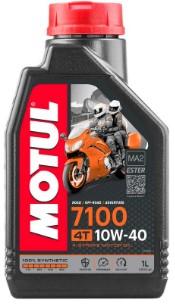 104091 Олива 1L для 4-х тактних двигунів синтетична Motul 4T 7100 SAE 10W40 API SN/SM/SL/SJ/SH/SG 836311 motul