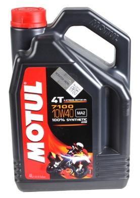 104092 Олива 4L для 4-х тактних двигунів синтетична Motul 4T 7100 SAE 10W40 API SN/SM/SL/SJ/SH/SG 836341 motul