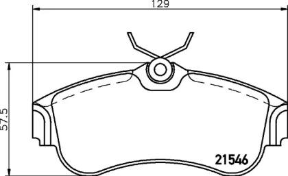 Колодки тормозные дисковые передние Nissan Almera 1.5, 1.8, 2.2 (00-) (NP2053) NISSHINBO np2053 nisshinbo