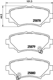 Колодки тормозные дисковые Mazda 3 (BM, BN) (13-) (NP5035) NISSHINBO np5035 nisshinbo