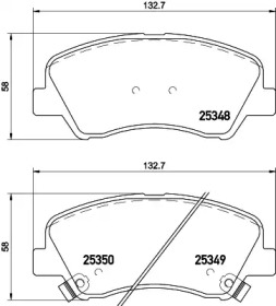 Колодки тормозные дисковые передние Hyundai Accent, i20/Kia rio 1.2, 1.4, 1.6 (11-) (NP6041) NISSHINBO np6041 nisshinbo