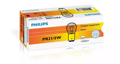 Лампа габарита+повороты 12V ( PR21/5W) ( 12495CP ) 12495cp philips